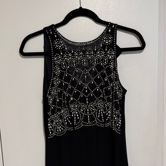 Jackie Jon Dresses & Skirts - Sophisticated Black Beaded Evening Gown